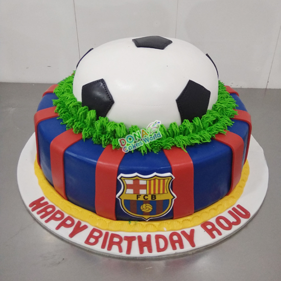 Order FCB Football Cake Online And Get Fastest or Midnight Delivery in  Gurgaon | Delivery in Delhi | Delivery in Pune | Delivery in Mumbai |  Delivery in Chennai | Delivery in