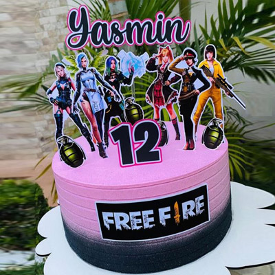 Free Fire Theme Cake