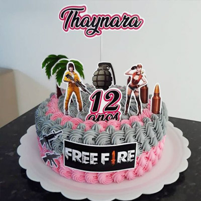 Free Fire Theme Cake