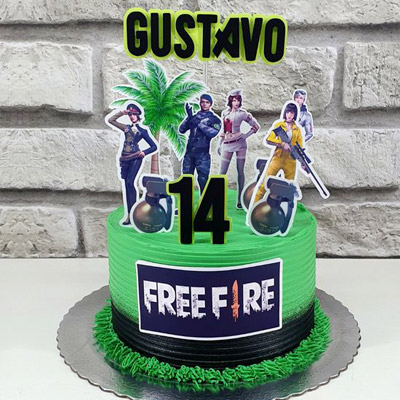 Free Fire Theme Cake