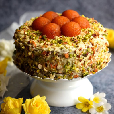 Motichoor ladoo cake ready for festive season | Instagram