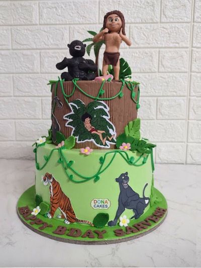 jungle Book Theme Cake