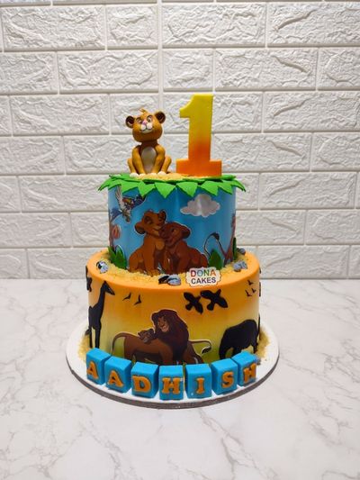 Simba Theme Cake