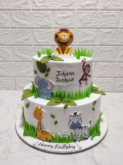 Jungle Theme Cake