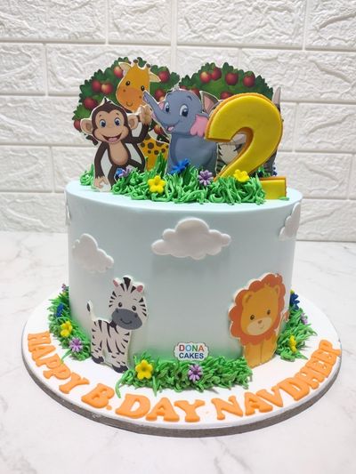 Jungle Theme Cake