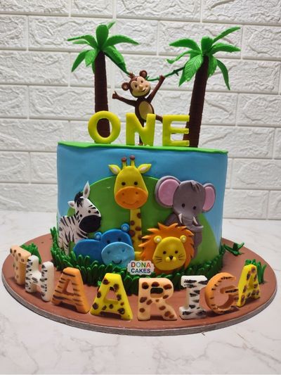 Jungle Theme Cake