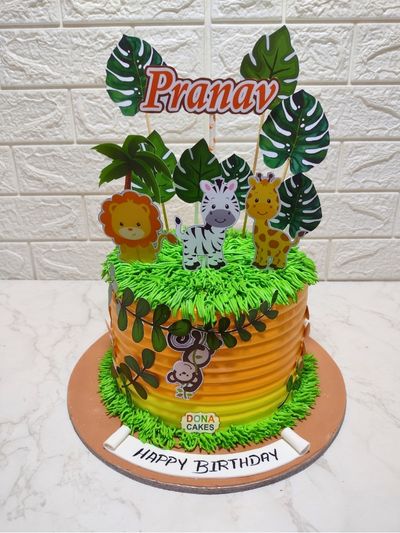 Jungle Theme Cake