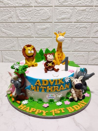 Jungle Theme Cake