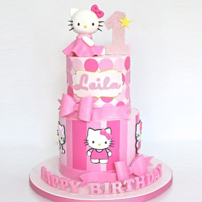 Hello Kitty Fondant tier Cake