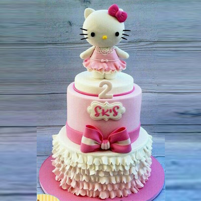 Hello Kitty Fondant tier Cake