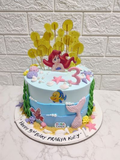 Little Mermaid Birthday Cake