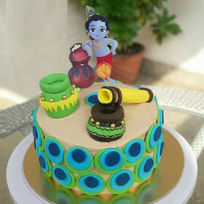 Krishna Janmashtami Cake 