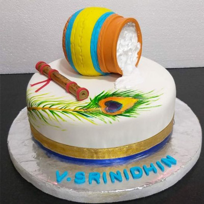 Krishna Janmashtami Cake 