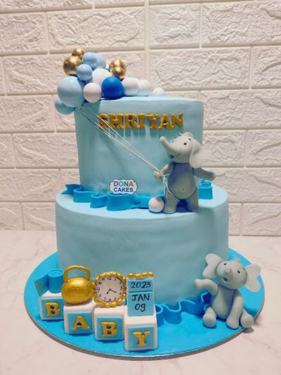 Baby Elephant Theme Cake