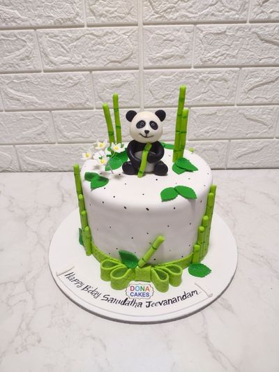 Panda Theme Cake