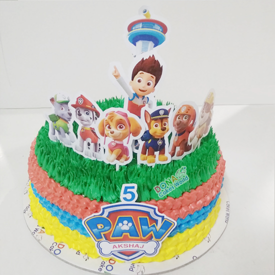 Paw patrol Theme Birthday Cake