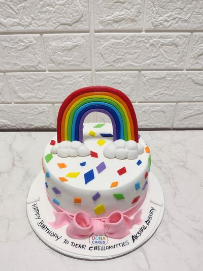 Rainbow Theme Cake